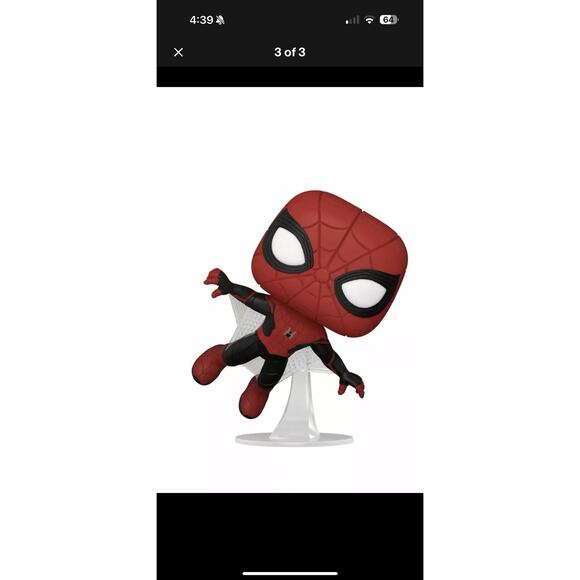 Spider-Man: No Way Home Spider-Man Upgraded Suit Funko Pop! Figure #923 - Picture 2 of 3